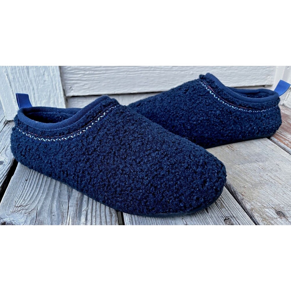 Bombas Sunday Slippers Women’s 11 Sherpa Comfort Slip On Mule - Navy Blue